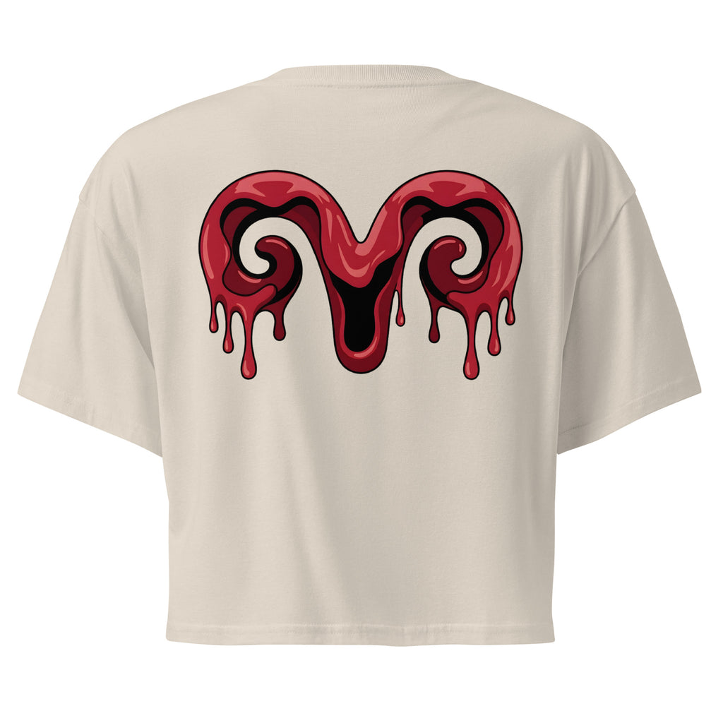 Crop top zodiacale Ariete retro streetwear Eclipse Lab.
