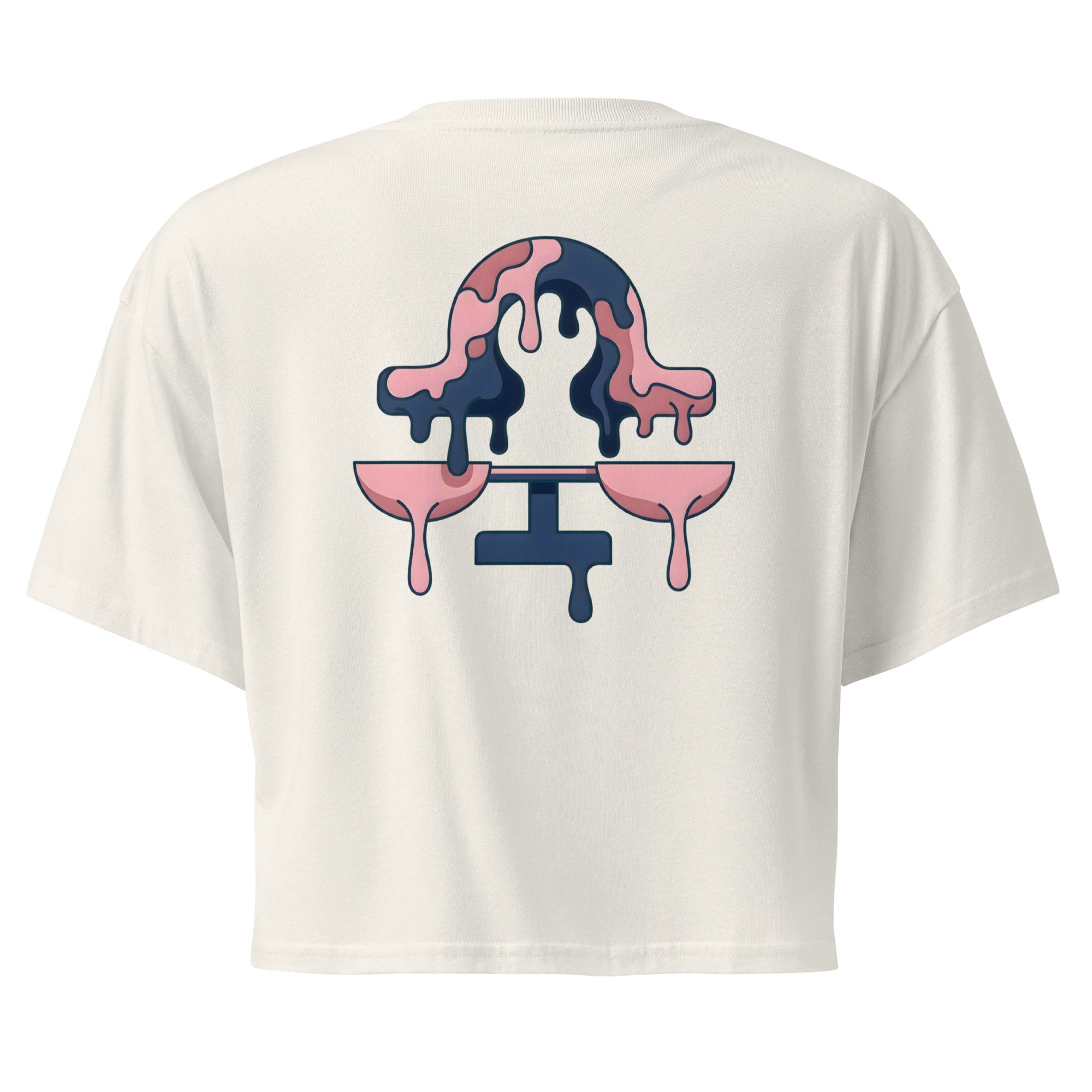 Crop top zodiacale Bilancia retro streetwear Eclipse Lab.