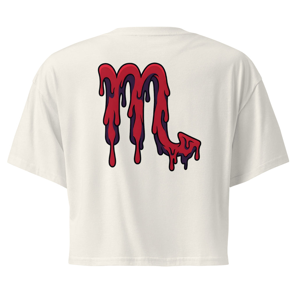 Crop top zodiacale Scorpione retro streetwear Eclipse Lab.