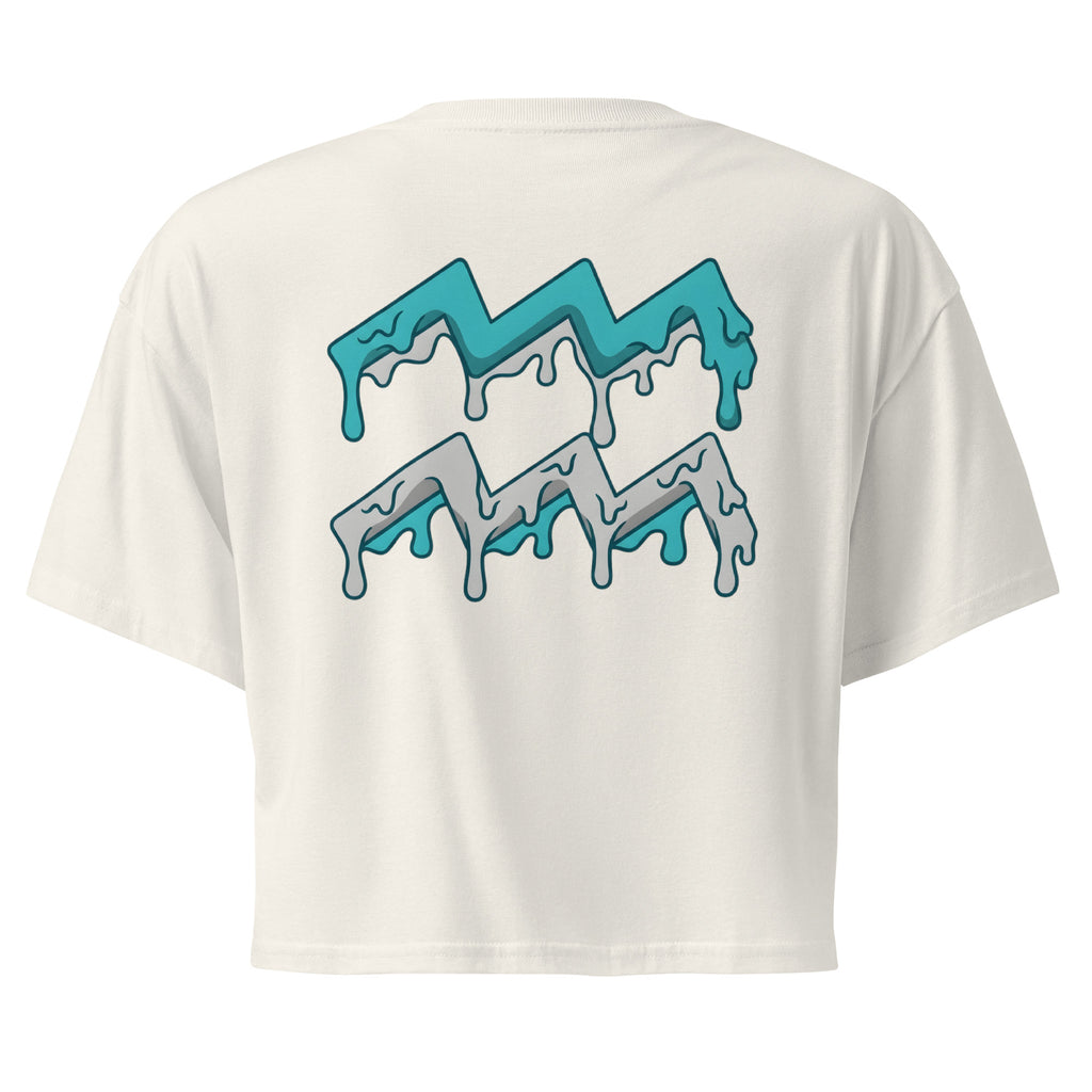 Crop top zodiacale Acquario retro streetwear Eclipse Lab.