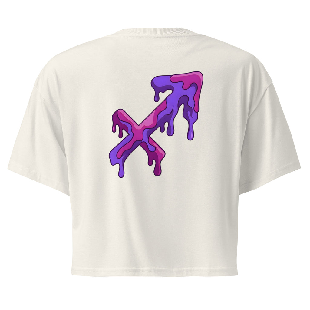 Crop top zodiacale Sagittario retro streetwear Eclipse Lab.