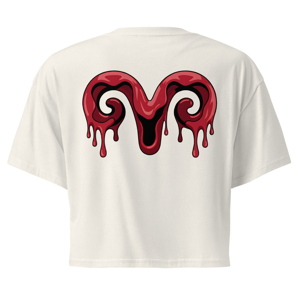 Crop top zodiacale Ariete retro streetwear Eclipse Lab.