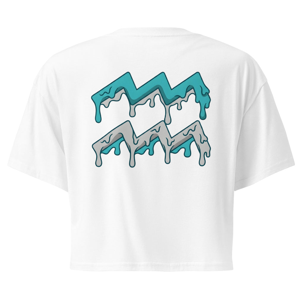 Crop top zodiacale Acquario retro streetwear Eclipse Lab.