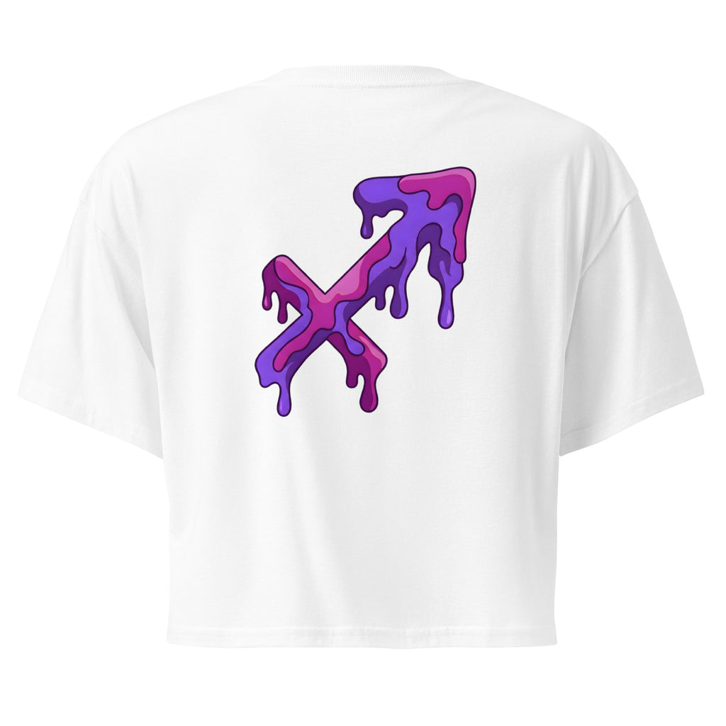 Crop top zodiacale Sagittario retro streetwear Eclipse Lab.