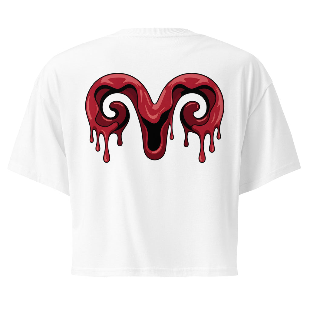 Crop top zodiacale Ariete retro streetwear Eclipse Lab.